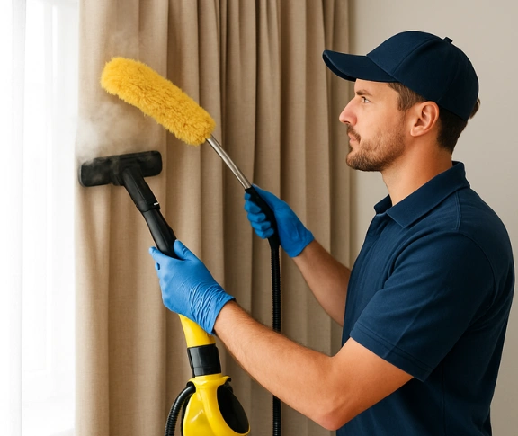 Trusted drapes cleaning technician Matty Curtain Cleaning upper-kedron QLD