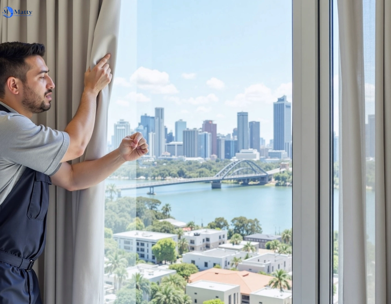 Professional curtain steam cleaning service upper-kedron QLD by Matty Curtain Cleaning